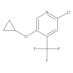 2-Chloro-5-cyclopropoxy-4-(trifluoromethyl)pyridine Structure