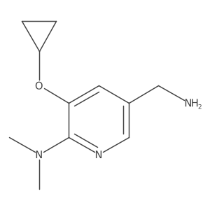 5-(Aminomethyl)-3-cyclopropoxy-N,N-dimethylpyridin-2-amine Structure
