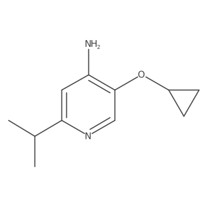 5-Cyclopropoxy-2-isopropylpyridin-4-amine结构式
