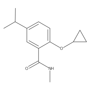 2-Cyclopropoxy-5-isopropyl-N-methylbenzamide Structure