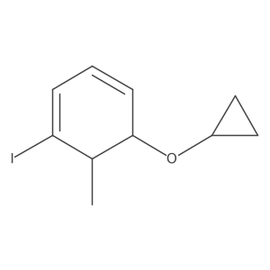 5-Cyclopropoxy-1-iodo-6-methylcyclohexa-1,3-diene结构式