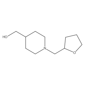 (1-((Tetrahydrofuran-2-yl)methyl)piperidin-4-yl)methanol结构式