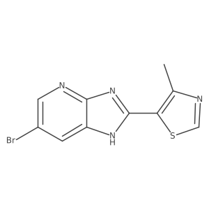 5-{6-bromo-1H-imidazo[4,5-b]pyridin-2-yl}-4-methyl-1,3-thiazole结构式