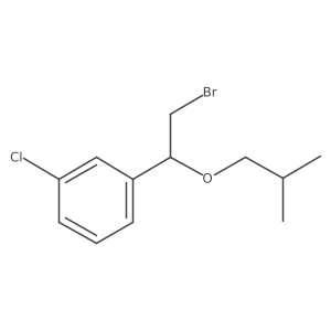 1-[2-Bromo-1-(2-methylpropoxy)ethyl]-3-chlorobenzene Structure