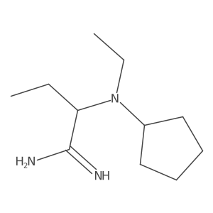 Butanimidamide, 2-(cyclopentylethylamino)-结构式