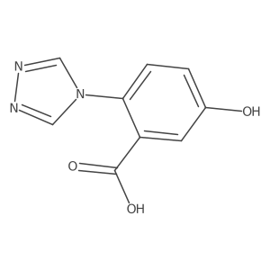 5-hydroxy-2-(4H-1,2,4-triazol-4-yl)benzoic acid结构式