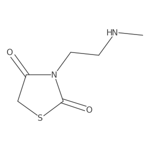 3-[2-(Methylamino)ethyl]-1,3-thiazolidine-2,4-dione Structure