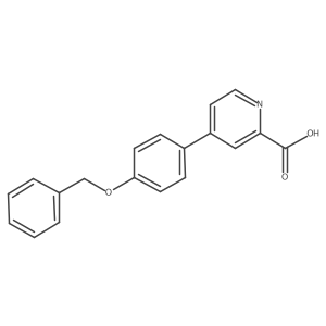 4-(4-Benzyloxyphenyl)picolinic acid Structure