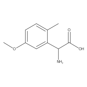 (R)-2-Amino-2-(5-methoxy-2-methylphenyl)acetic acid Structure