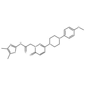 N-[(2Z)-4,5-dimethyl-1,3-thiazol-2(3H)-ylidene]-2-{3-[4-(4-methoxyphenyl)piperazin-1-yl]-6-oxopyridazin-1(6H)-yl}acetamide Structure