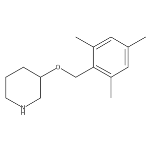 3-[(2,4,6-Trimethylphenyl)methoxy]piperidine结构式