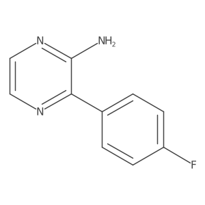 3-(4-Fluorophenyl)pyrazin-2-amine结构式