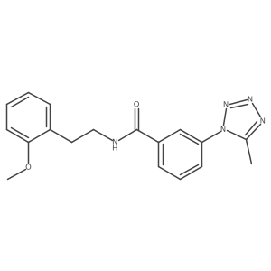 N-[2-(2-methoxyphenyl)ethyl]-3-(5-methyl-1H-tetrazol-1-yl)benzamide Structure