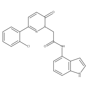 2-[3-(2-chlorophenyl)-6-oxopyridazin-1(6H)-yl]-N-(1H-indol-4-yl)acetamide Structure