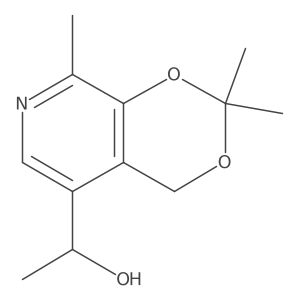 1-(2,2,8-trimethyl-4H-[1,3]dioxino[4,5-c]pyridin-5-yl)ethanol结构式