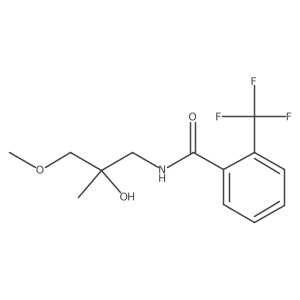 N-(2-hydroxy-3-methoxy-2-methylpropyl)-2-(trifluoromethyl)benzamide结构式