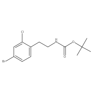 Tert-butyl 4-bromo-2-chlorophenethylcarbamate Structure