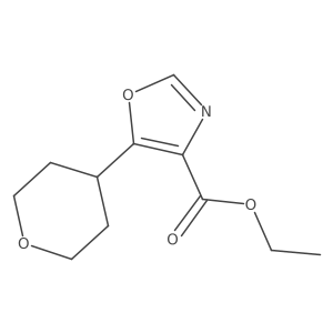 Ethyl 5-(oxan-4-yl)-1,3-oxazole-4-carboxylate Structure