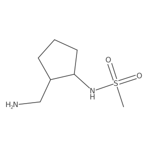 N-[2-(aminomethyl)cyclopentyl]methanesulfonamide Structure