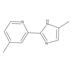 4-Methyl-2-(4-methyl-1h-imidazol-2-yl)pyridine结构式