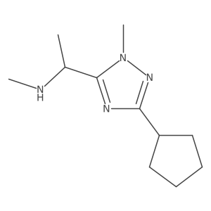 1-(3-Cyclopentyl-1-methyl-1h-1,2,4-triazol-5-yl)-N-methylethan-1-amine Structure