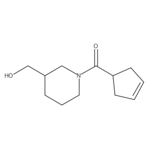 [1-(Cyclopent-3-ene-1-carbonyl)piperidin-3-yl]methanol Structure