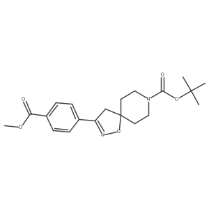 Tert-butyl 3-[4-(methoxycarbonyl)phenyl]-1-oxa-2,8-diazaspiro[4,5]dec-2-ene-8-carboxylate Structure