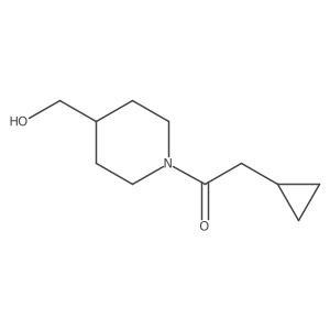 2-Cyclopropyl-1-[4-(hydroxymethyl)piperidin-1-yl]ethanone Structure