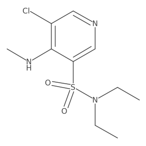 5-Chloro-N,N-diethyl-4-(methylamino)pyridine-3-sulfonamide Structure