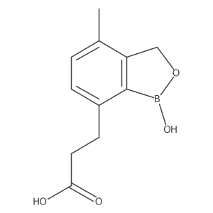 1,3-Dihydro-1-hydroxy-4-methyl-2,1-benzoxaborole-7-propanoic acid Structure