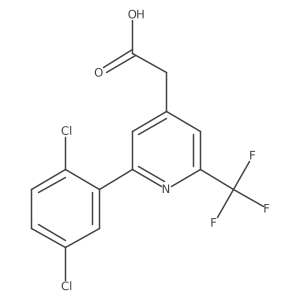 2-(2,5-Dichlorophenyl)-6-(trifluoromethyl)pyridine-4-acetic acid Structure