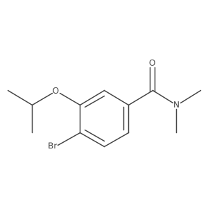 4-Bromo-3-isopropoxy-N,N-dimethylbenzamide结构式