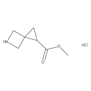 Methyl 5-azaspiro[2.3]hexane-1-carboxylate hydrochloride结构式