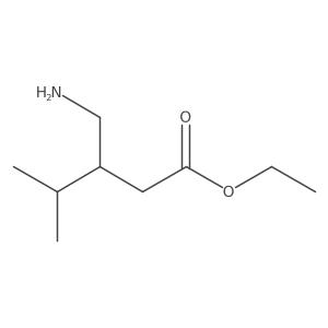 Ethyl 3-(aminomethyl)-4-methylpentanoate Structure