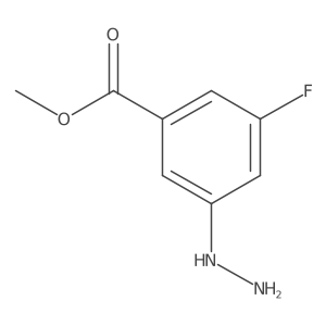 Methyl 3-fluoro-5-hydrazinylbenzoate结构式