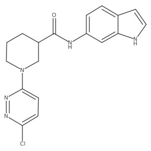 1-(6-chloropyridazin-3-yl)-N-(1H-indol-6-yl)piperidine-3-carboxamide Structure