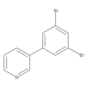3-(3,5-Dibromophenyl)pyridine结构式