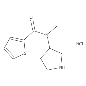(R)-N-methyl-N-(pyrrolidin-3-yl)thiophene-2-carboxamide hydrochloride结构式