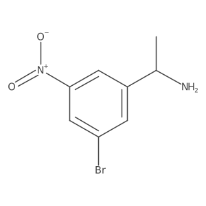 1-(3-Bromo-5-nitrophenyl)ethan-1-amine结构式