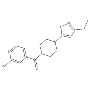 (2-Chloropyridin-4-yl)-[4-(3-ethyl-1,2,4-thiadiazol-5-yl)piperazin-1-yl]methanone Structure