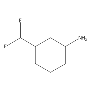 3-(Difluoromethyl)cyclohexan-1-amine结构式