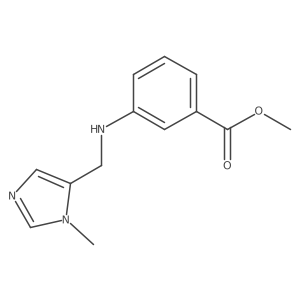 methyl 3-{[(1-methyl-1H-imidazol-5-yl)methyl]amino}benzoate Structure