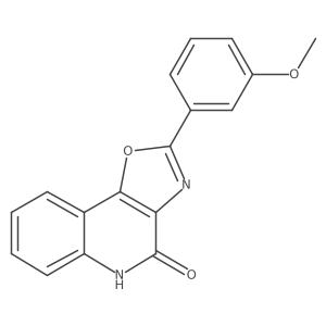 Oxazolo[4,5-c]quinolin-4(5H)-one, 2-(3-methoxyphenyl)- Structure