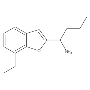 1-(7-Ethylbenzofuran-2-yl)butan-1-amine结构式