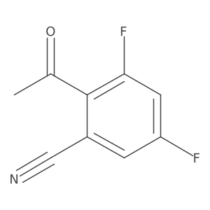 2'-Cyano-4',6'-difluoroacetophenone结构式