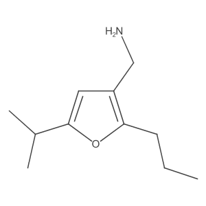 [5-(Propan-2-yl)-2-propylfuran-3-yl]methanamine结构式