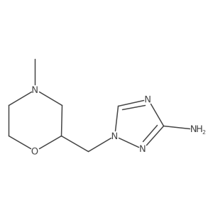 1-[(4-Methylmorpholin-2-yl)methyl]-1H-1,2,4-triazol-3-amine Structure