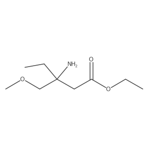 Ethyl 3-amino-3-(methoxymethyl)pentanoate Structure