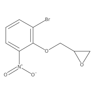 2-((2-Bromo-6-nitrophenoxy)methyl)oxirane结构式