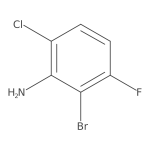 2-Bromo-6-chloro-3-fluoroaniline结构式